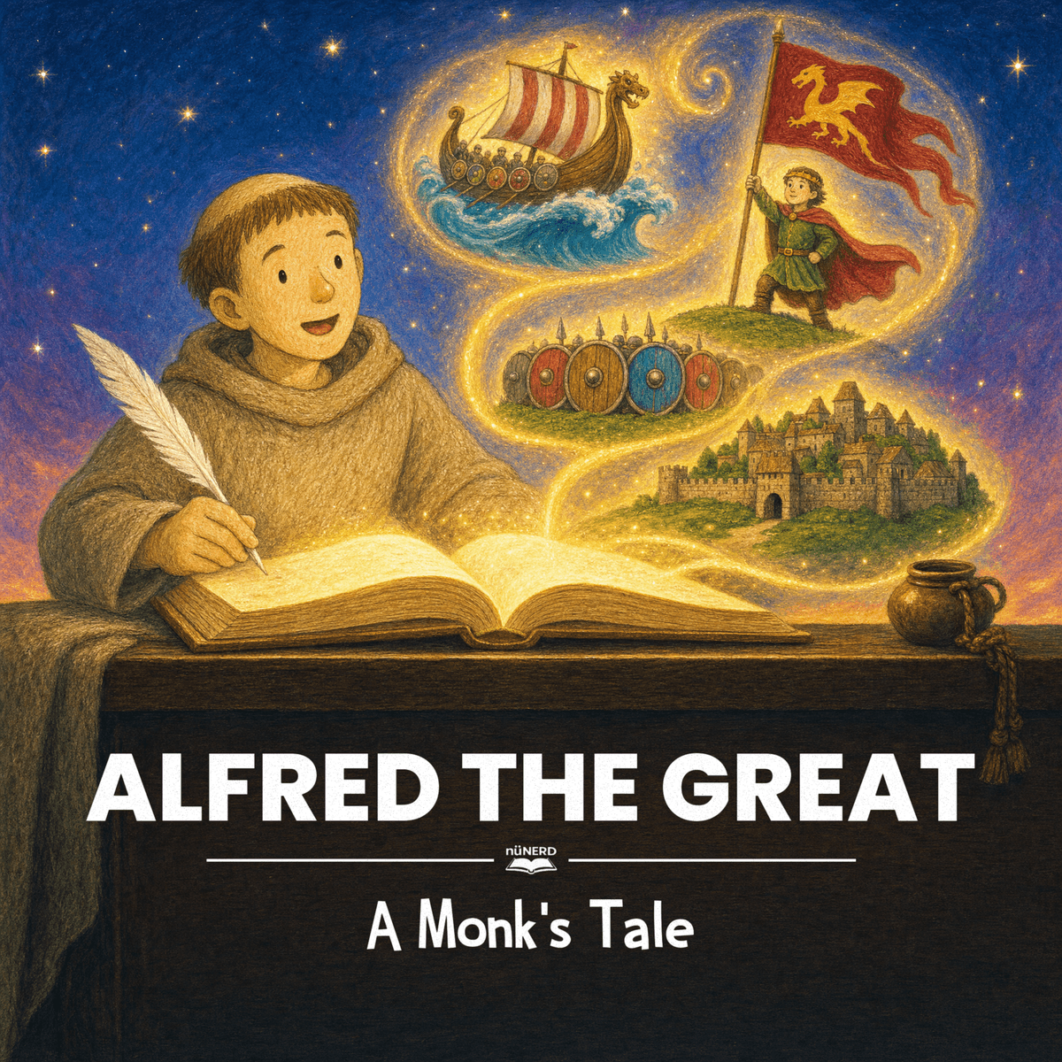 Cover of Alfred the Great: A Monk's Tale, for ages 3–7