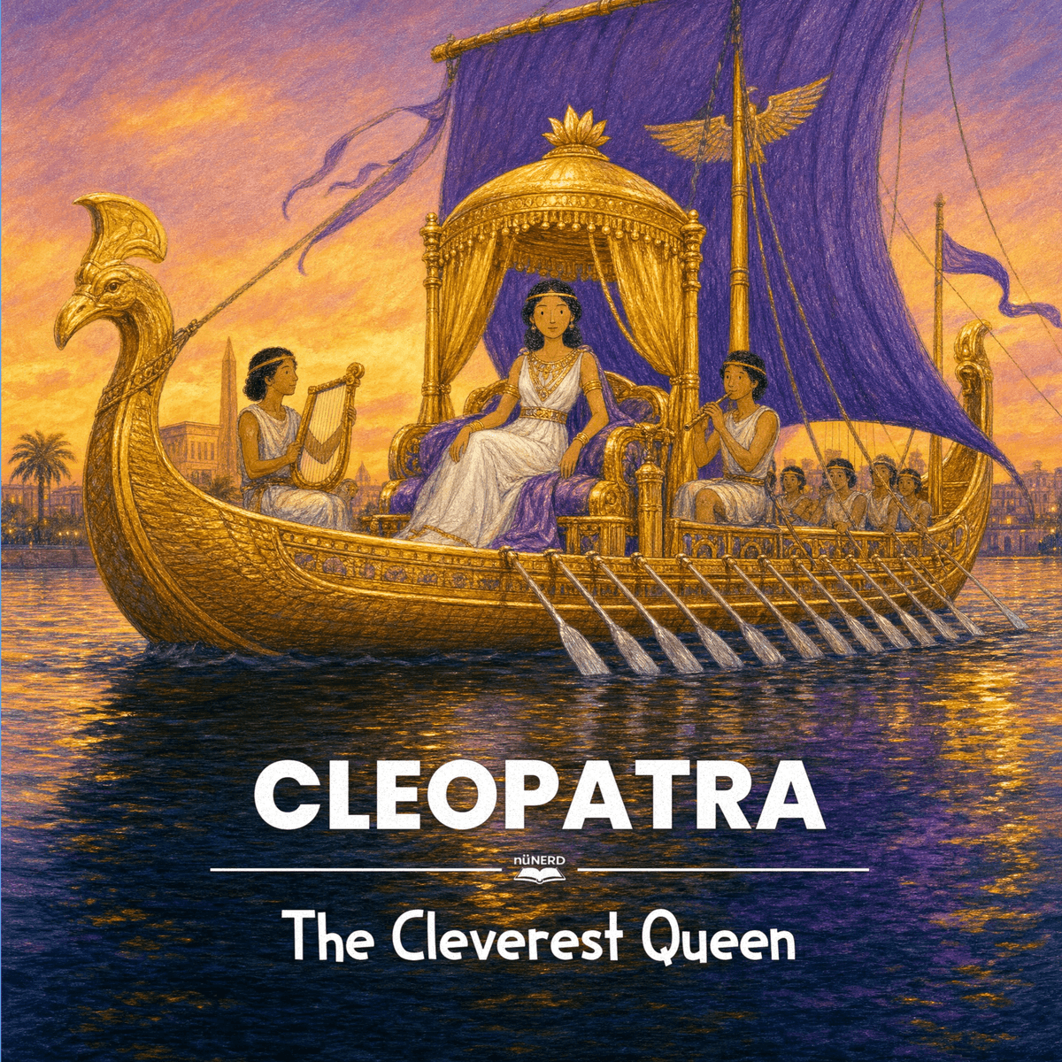 Cover of Cleopatra: The Cleverest Queen, for ages 3–7
